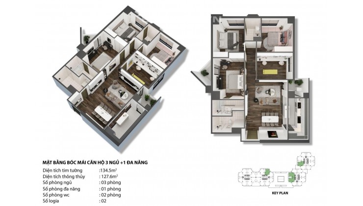 Bán căn 3PN+1 , 3WC nhận nhà ở ngay -  Sổ đỏ trao tay. Tầng cao view đẹp, giá tốt